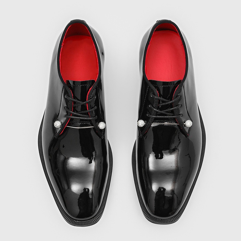 Patent Leather Shine - patent leather formal shoes for man