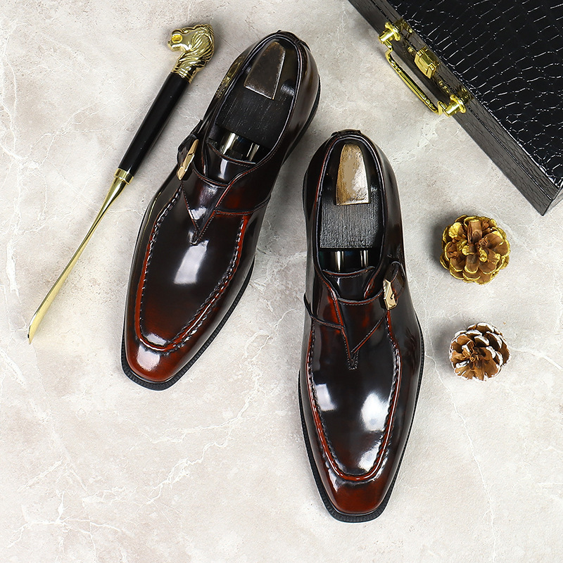 Patent Leather Shine - New Men's Shoes Fashion Footwear Business