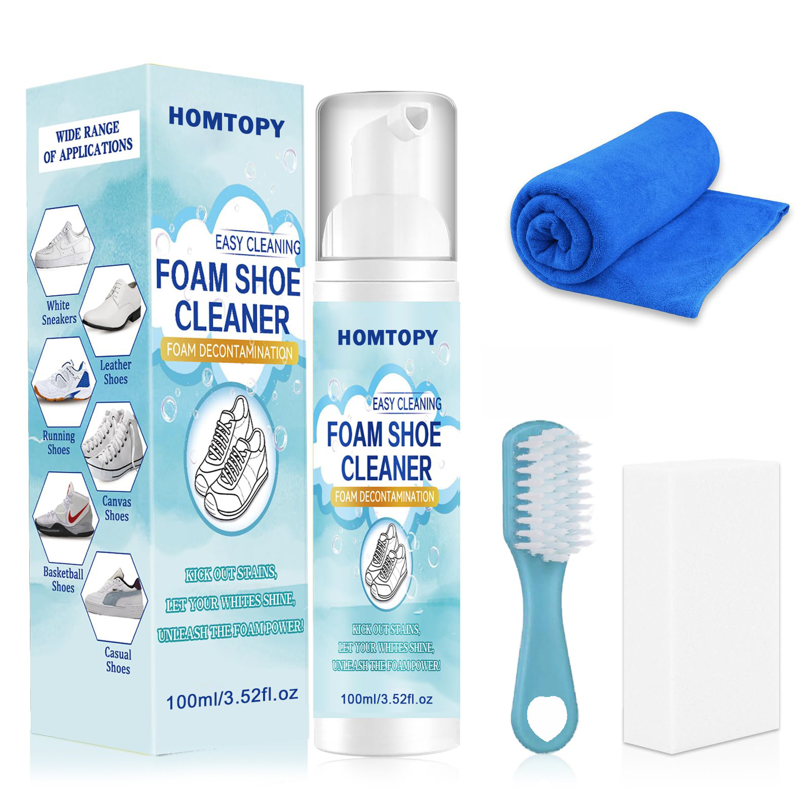 Sneaker Shoe Care Kit - Shoe Cleaning Kit,Sneaker cleaner Removes Dirt