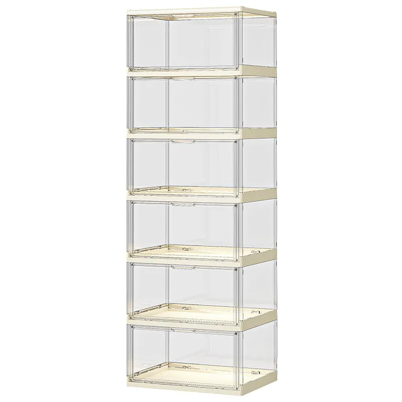Transparent Acrylic Folding Sh - Shoe Box Display ulasan dan harga