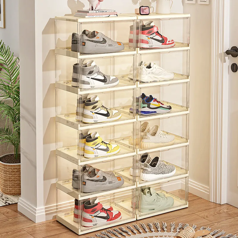Transparent Acrylic Folding Sh - Shoe Box Display ulasan dan harga