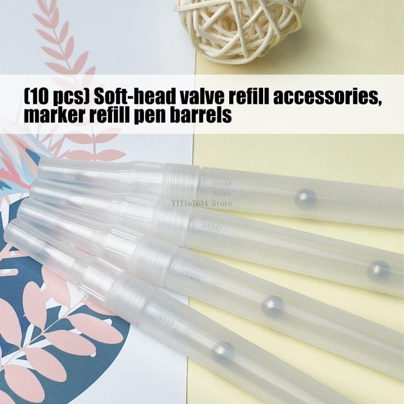  10Pcs Soft Brush Tip Clear Em - Midsole Marker Paint ulasan dan harga