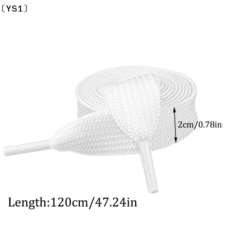 〔YS1〕2CM Wide Fat Shoe Laces F - Lace Replacement Flat ulasan dan harga