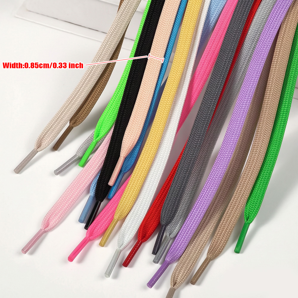 4Pcs(2 Pairs) Flat Shoelaces 0 - Lace Replacement Flat ulasan dan harga