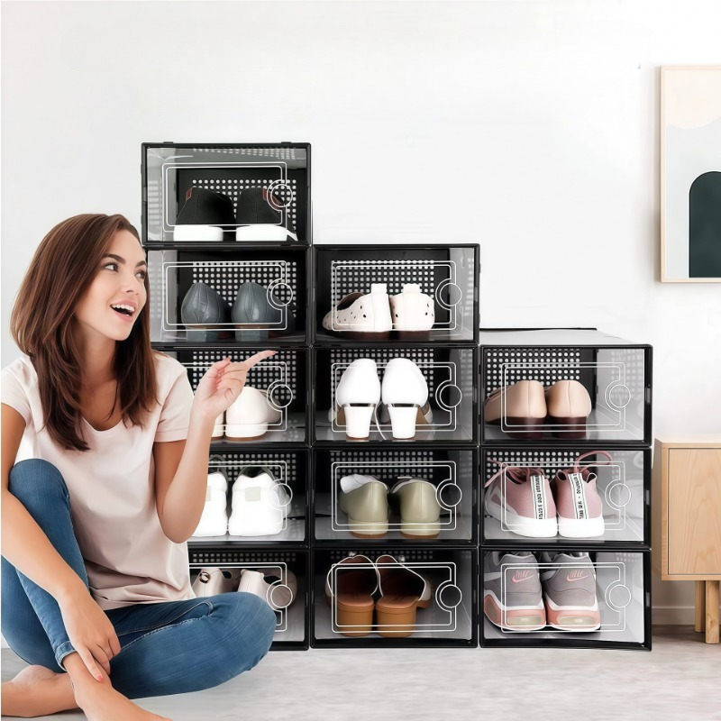 Stackable Shoe Storage Boxes,  - Shoe Box Display ulasan dan harga