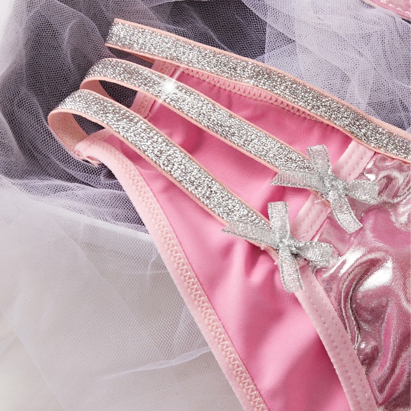 Pink Sexy Lingerie Shining Wom - Patent Leather Shine ulasan dan harga