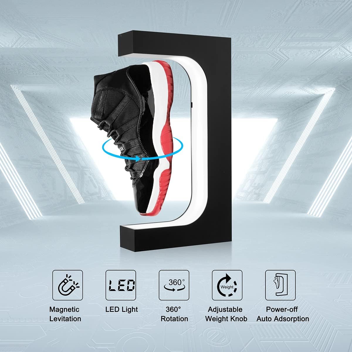 Floating Shoe Display Magnetic - Shoe Box Display ulasan dan harga
