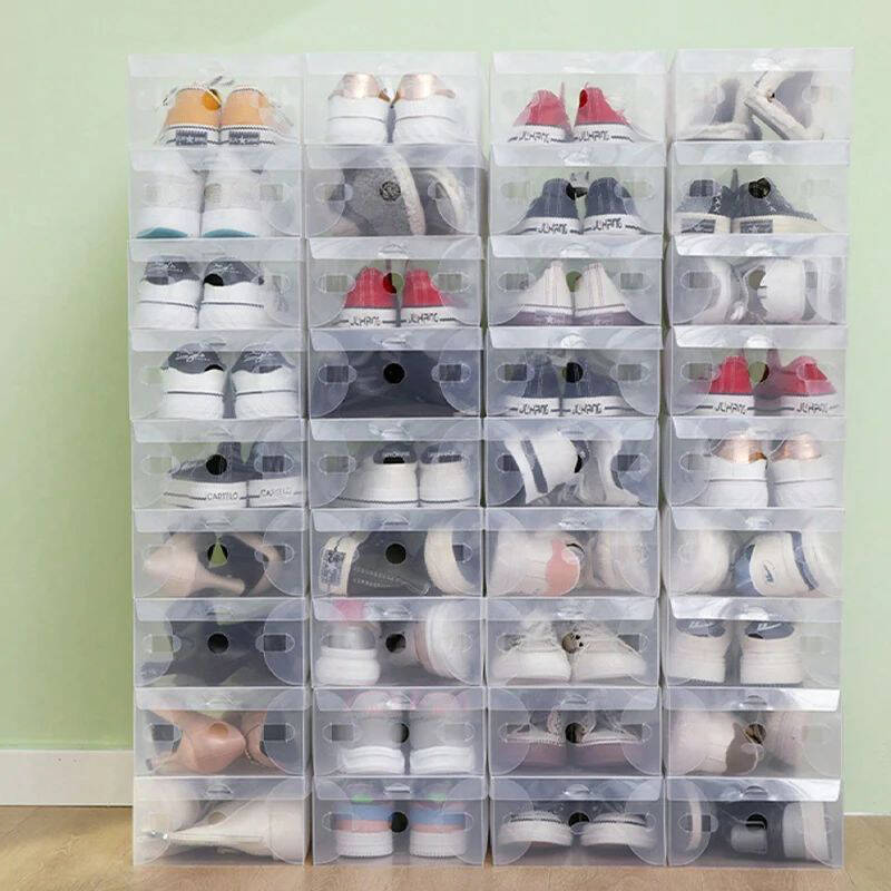 Portable Shoe Box 3pcs/6pcs/12 - Shoe Box Display ulasan dan harga