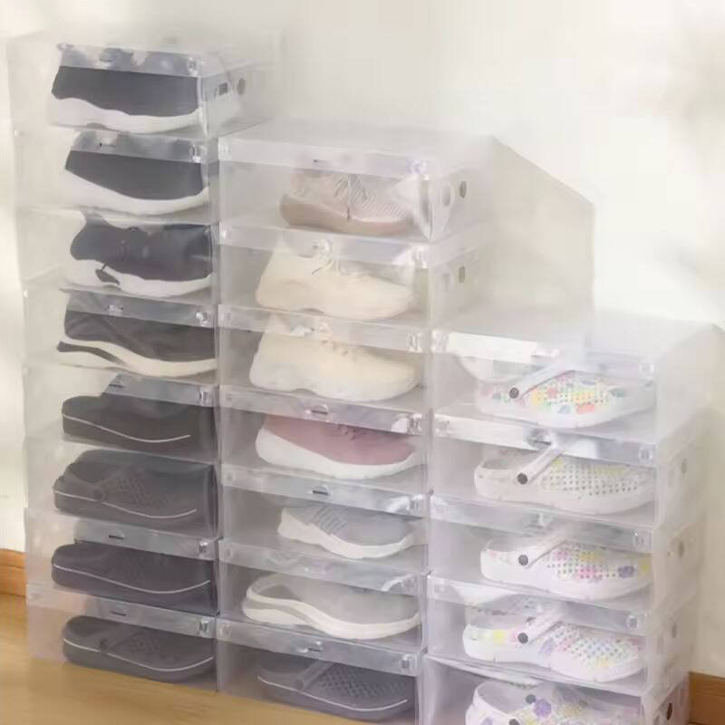Portable Shoe Box 3pcs/6pcs/12 - Shoe Box Display ulasan dan harga