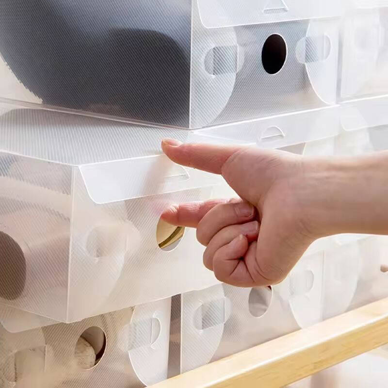 Portable Shoe Box 3pcs/6pcs/12 - Shoe Box Display ulasan dan harga