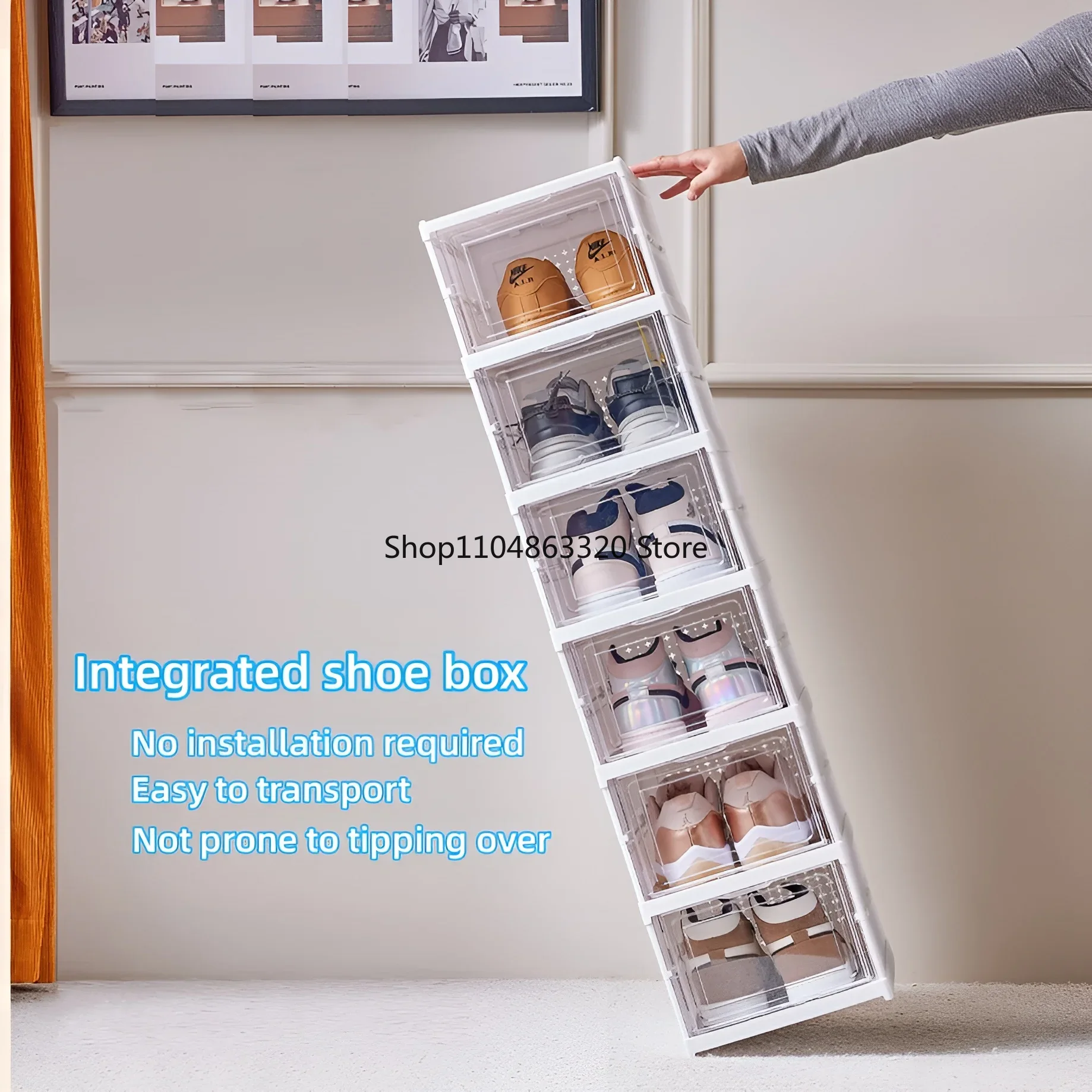 6 Layers Shoes Box Foldable Tr - Shoe Box Display ulasan dan harga