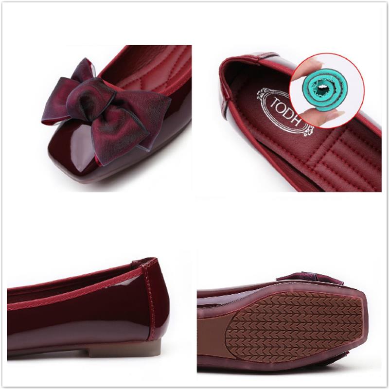 2022 New Women's Shoes Ballet  - Patent Leather Shine ulasan dan harga
