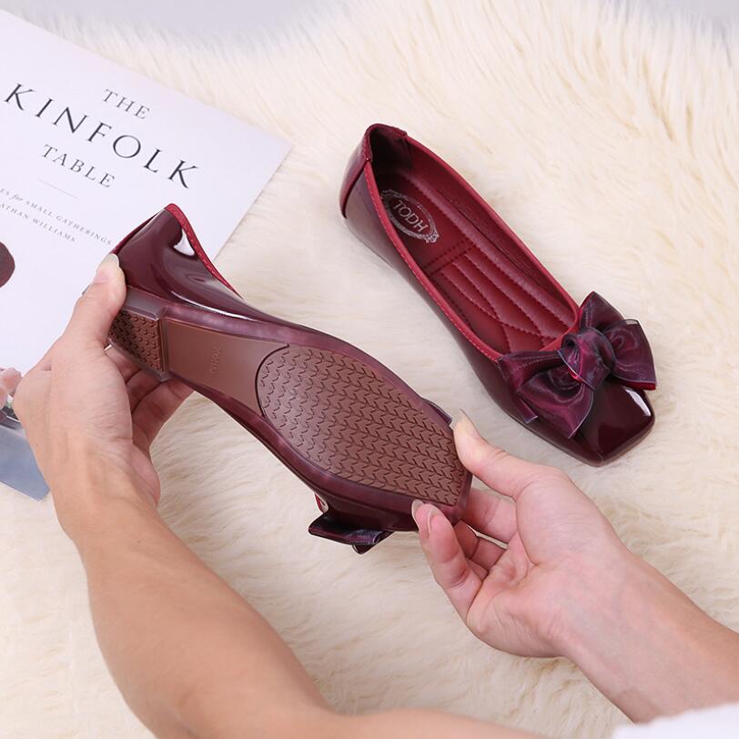 2022 New Women's Shoes Ballet  - Patent Leather Shine ulasan dan harga