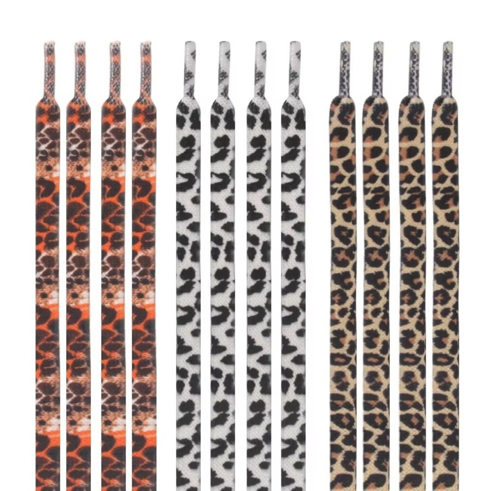 1Pair 120CM Fashion Leopard Pr - Lace Replacement Flat ulasan dan harga