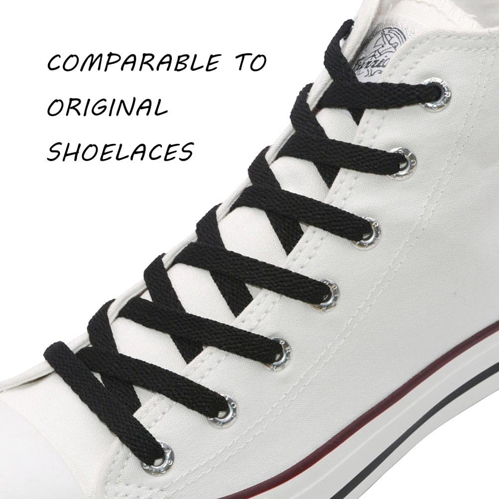 Flat Trainers Shoelace, 8mm Wi - Lace Replacement Flat ulasan dan harga