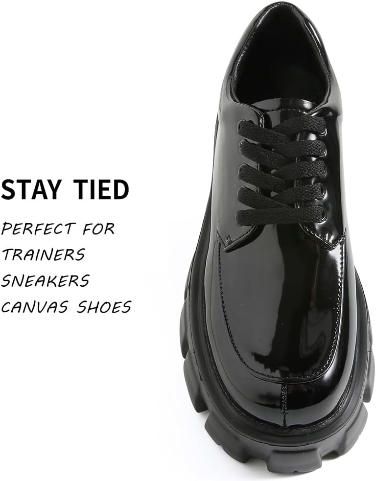 Flat Trainers Shoelace, 8mm Wi - Lace Replacement Flat ulasan dan harga