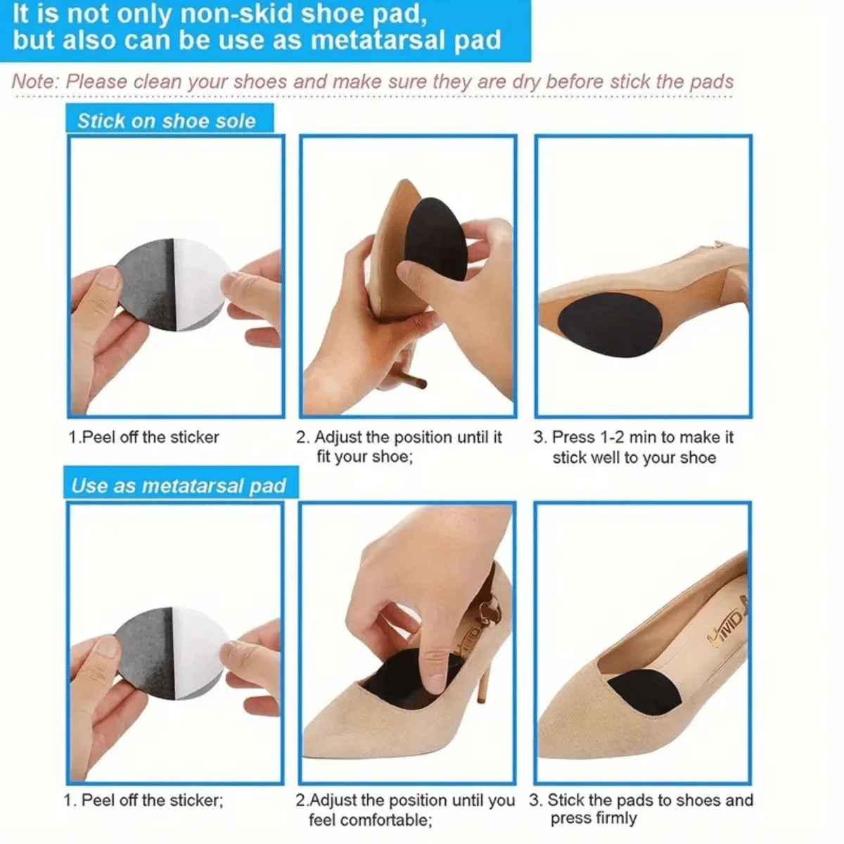 Anti-Slip Rubber Shoe Pads 1-3 - Sneaker Shoe Care Kit ulasan dan harga