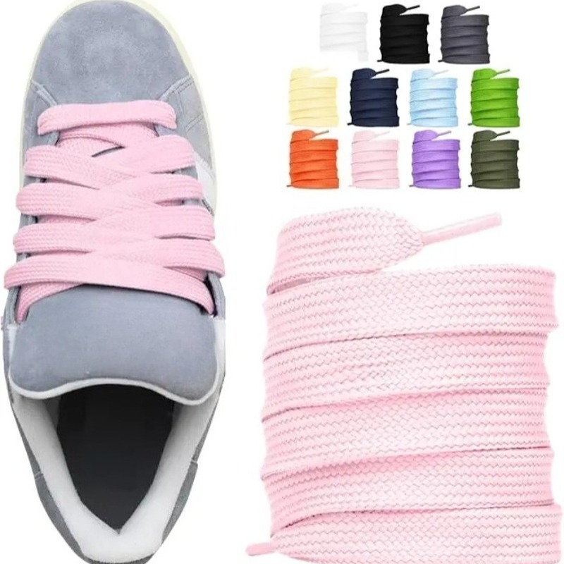 120CM Fat Shoe Laces for Campu - Lace Replacement Flat ulasan dan harga