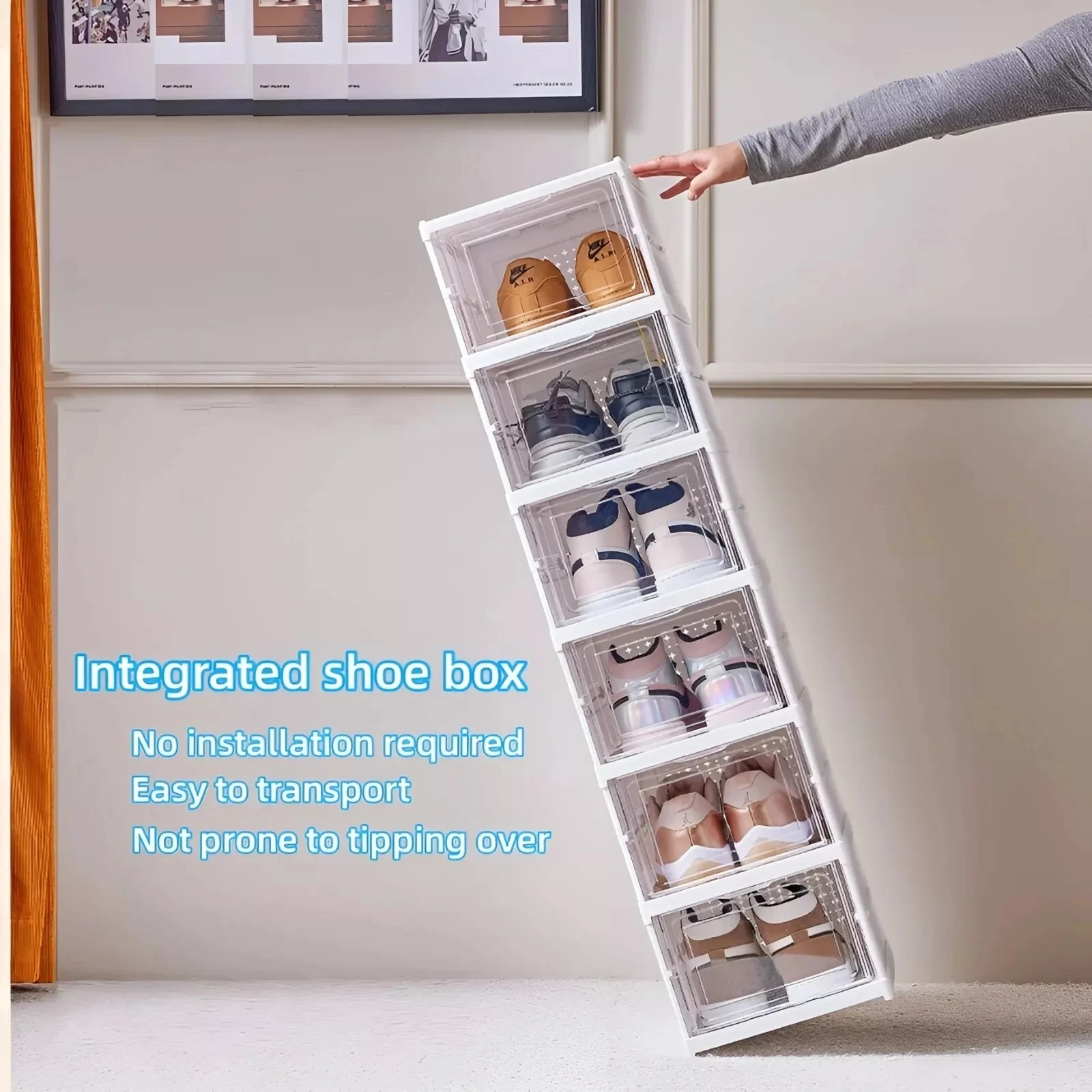 3/6 Layers Foldable Shoes Stor - Shoe Box Display ulasan dan harga