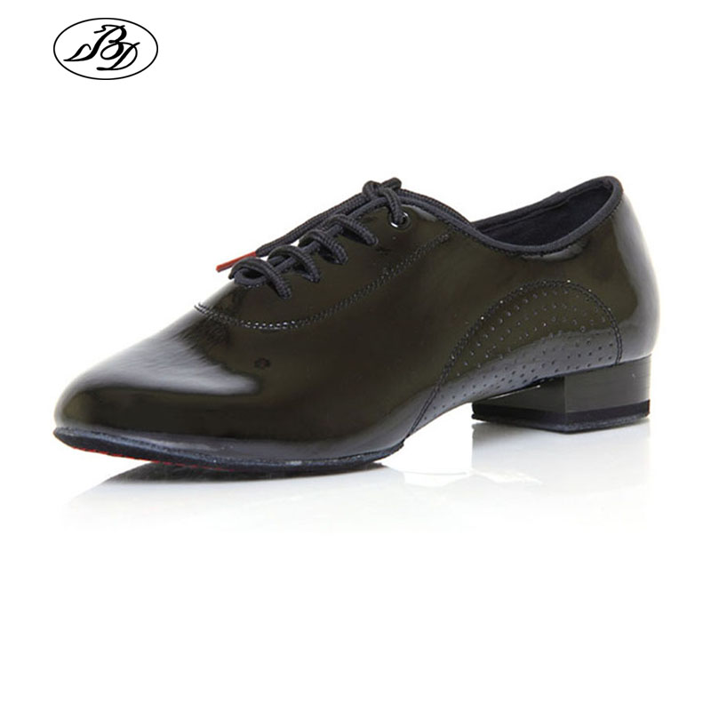 BD Men Standard Dance Shoes SH - Patent Leather Shine ulasan dan harga