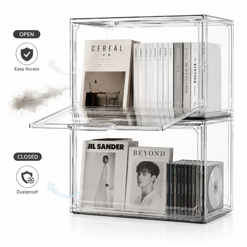 Transparent Storage Box Organi - Shoe Box Display ulasan dan harga