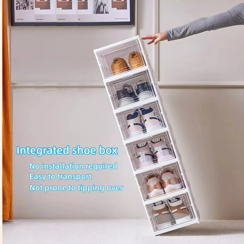 Dustproof 6 Layers Foldable Sh - Shoe Box Display ulasan dan harga