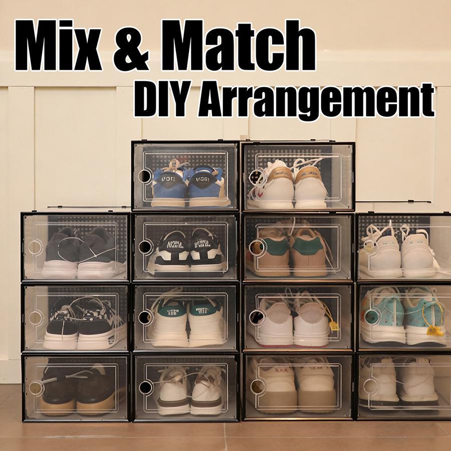 12/24/36 Pcs Extra Large Clear - Shoe Box Display ulasan dan harga