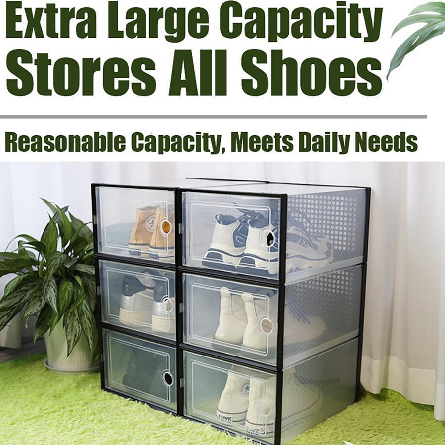 12/24/36 Pcs Extra Large Clear - Shoe Box Display ulasan dan harga