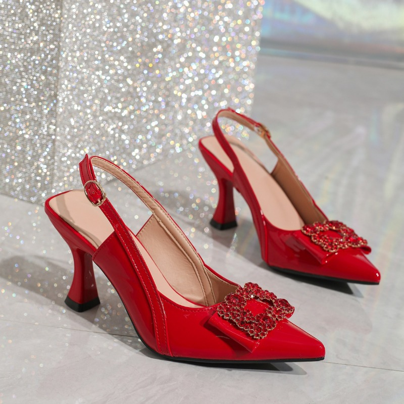 2026 New Shine Rhinestone Buck - Patent Leather Shine ulasan dan harga