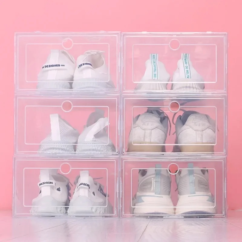 6pcs Transparent Shoe Boxes St - Shoe Box Display ulasan dan harga