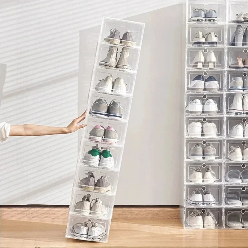 6pcs Transparent Shoe Boxes St - Shoe Box Display ulasan dan harga