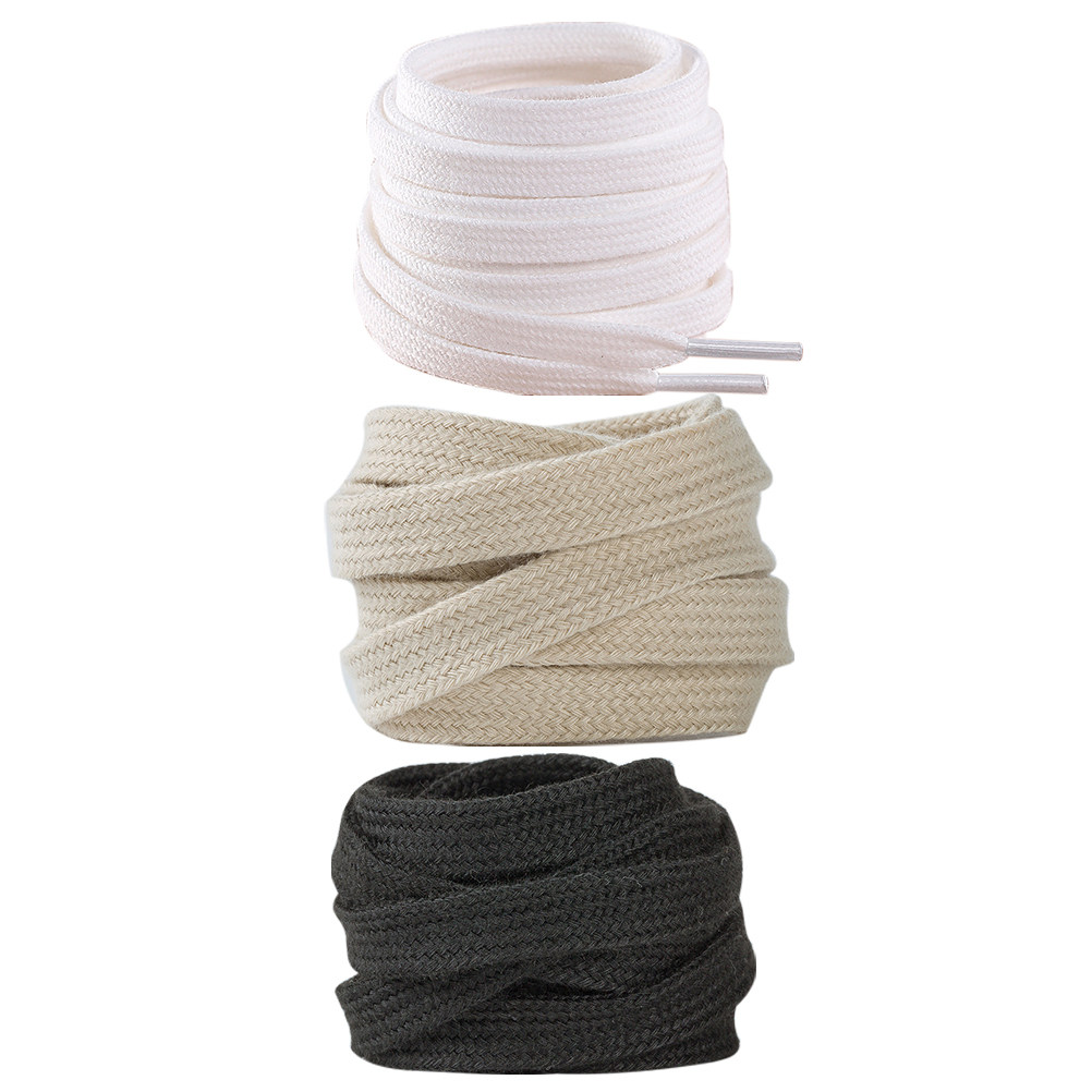 3Pairs Shoelaces Pure Color Fl - Lace Replacement Flat ulasan dan harga