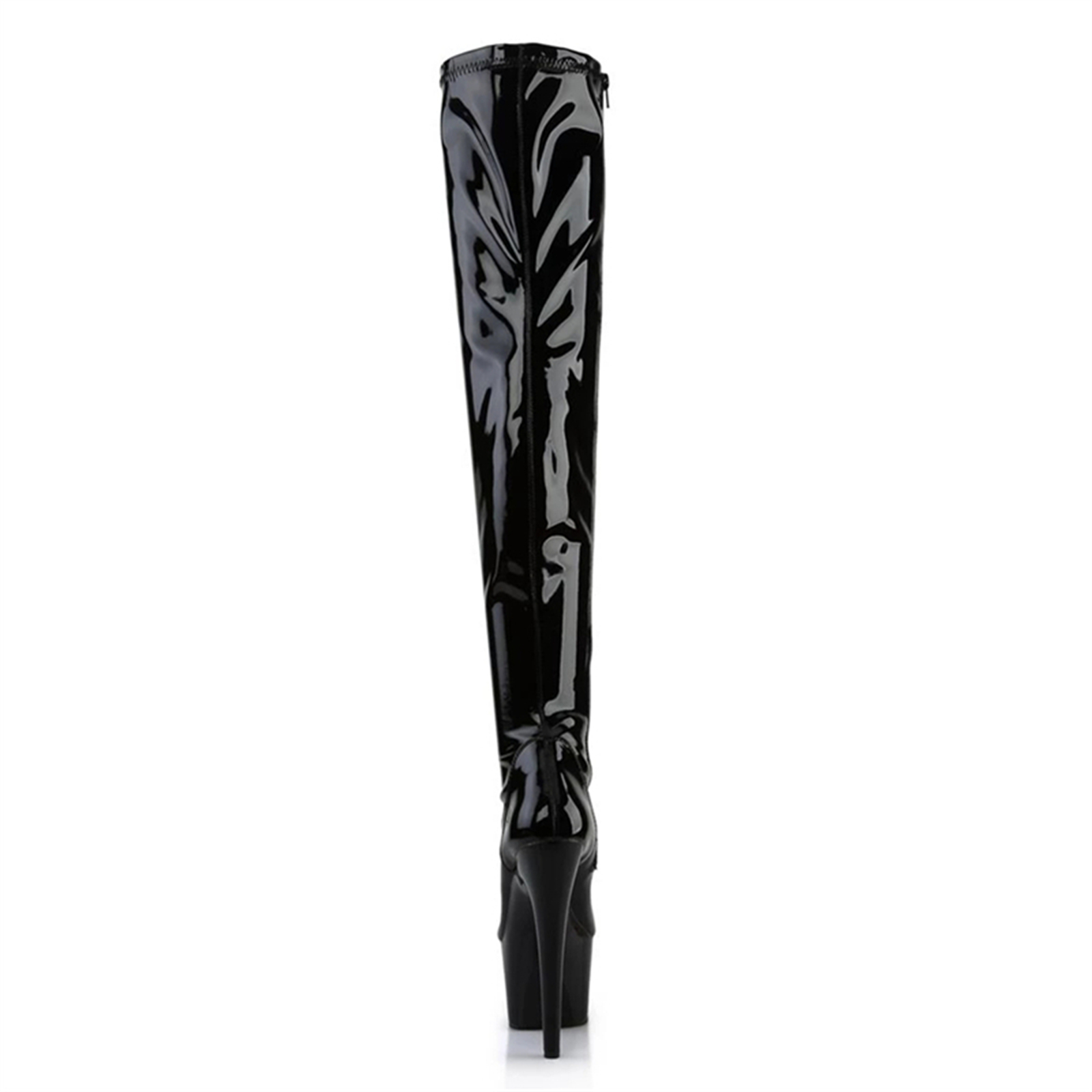 17CM GLOSSY BLACK Over Knee Bo - Patent Leather Shine ulasan dan harga