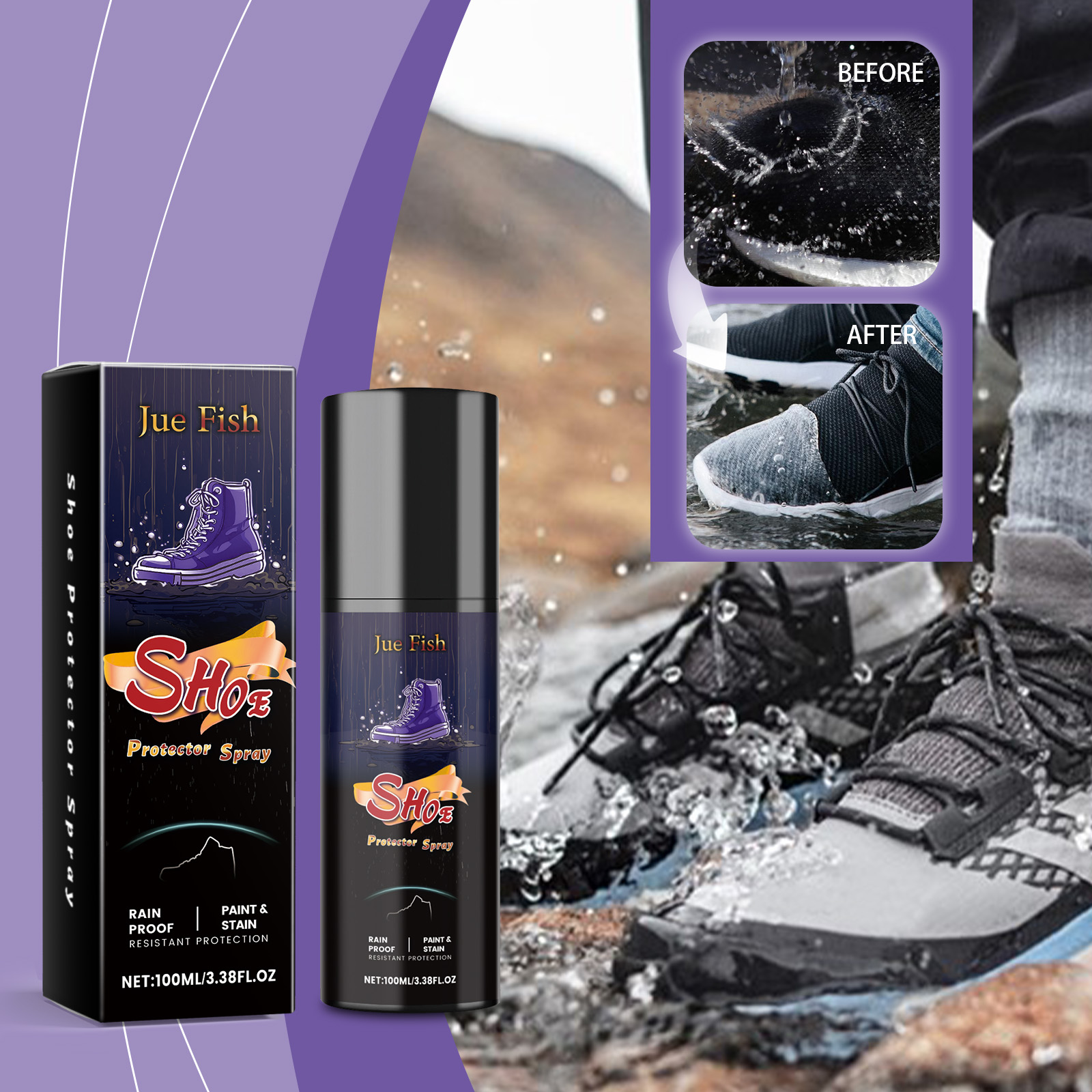 100ml Shoe Waterproof Spray Na - Sneaker Protector Spray ulasan dan harga