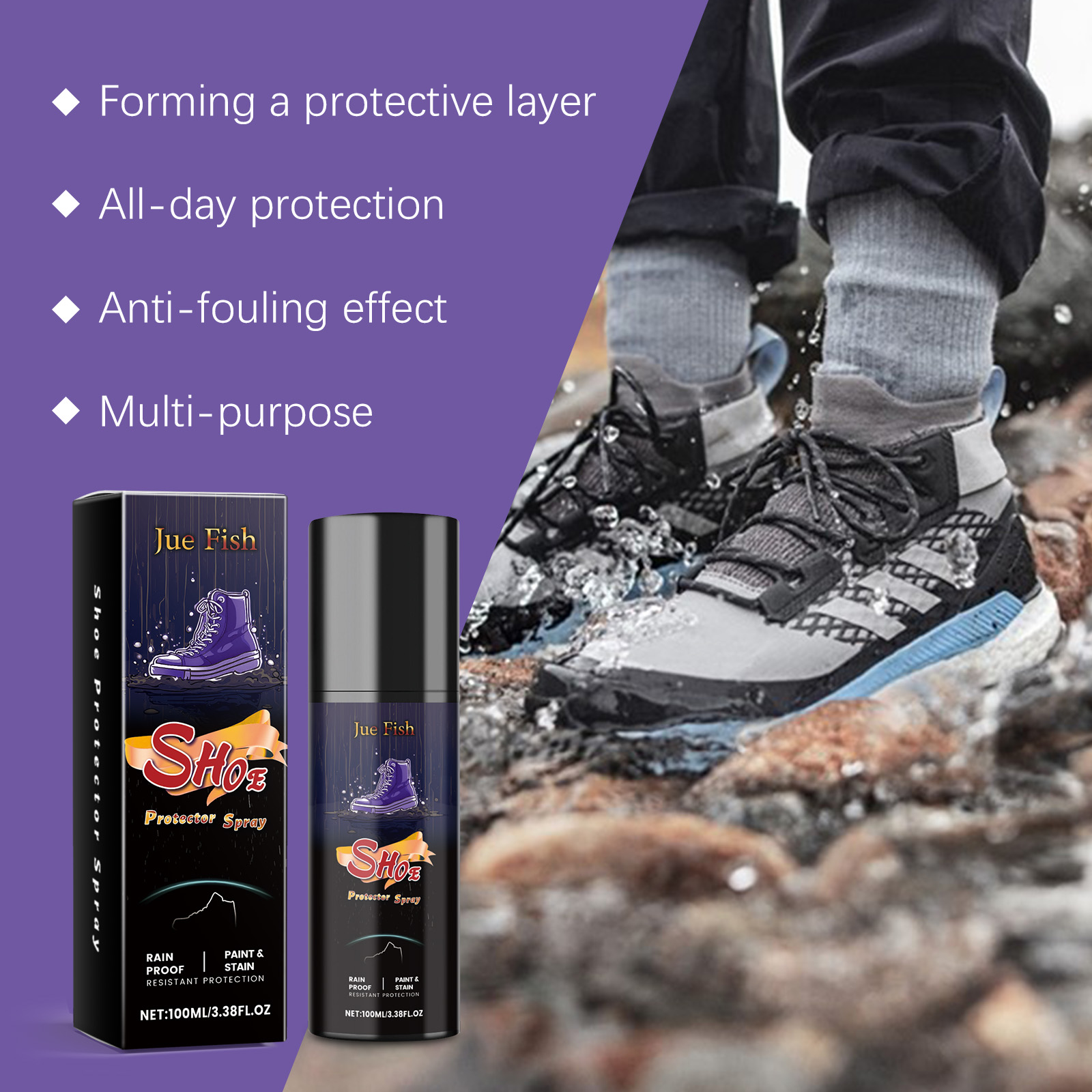 100ml Shoe Waterproof Spray Na - Sneaker Protector Spray ulasan dan harga